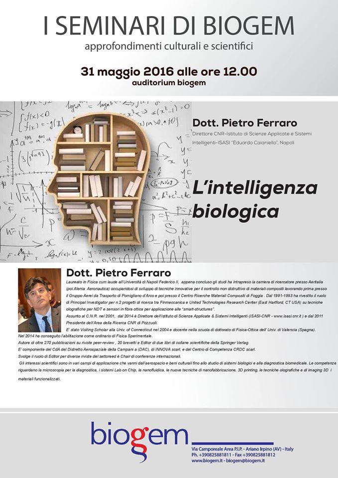 Seminario del Direttore Isasi al Biogem di Ariano Irpino