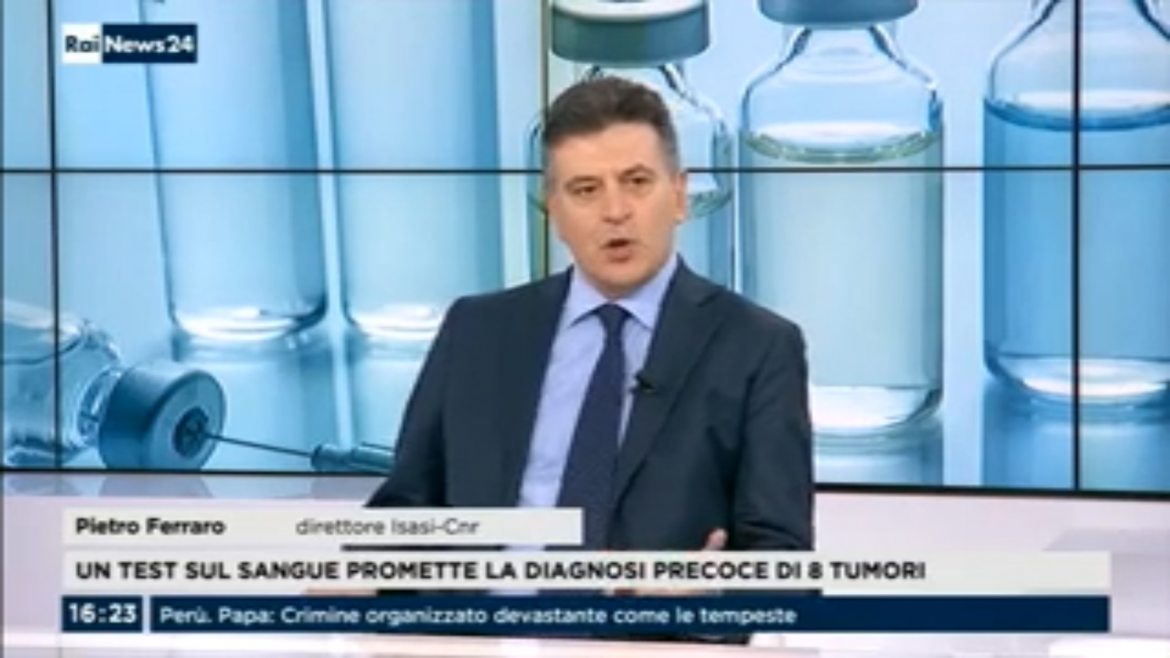 Rai News – Diagnosi del cancro con la ‘biopsia liquida’ – Intervista a Pietro Ferraro, direttore dell’Istituto di scienze applicate e sistemi intelligenti “Eduardo Caianiello” di Napoli