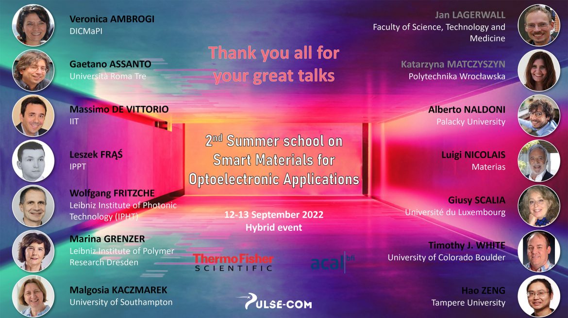 2nd International Short School on Smart Materials for Opto-Electronic Applications