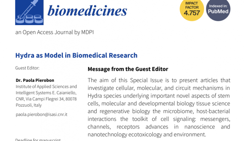 Special Issue Biomedicines: Hydra as Model in Biomedical Research